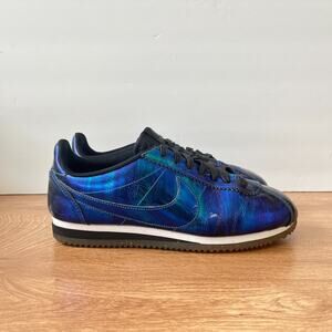 Nike Cortez XLV Metallic Iridescent Blue Casual Sneaker Women's Size US 8.5